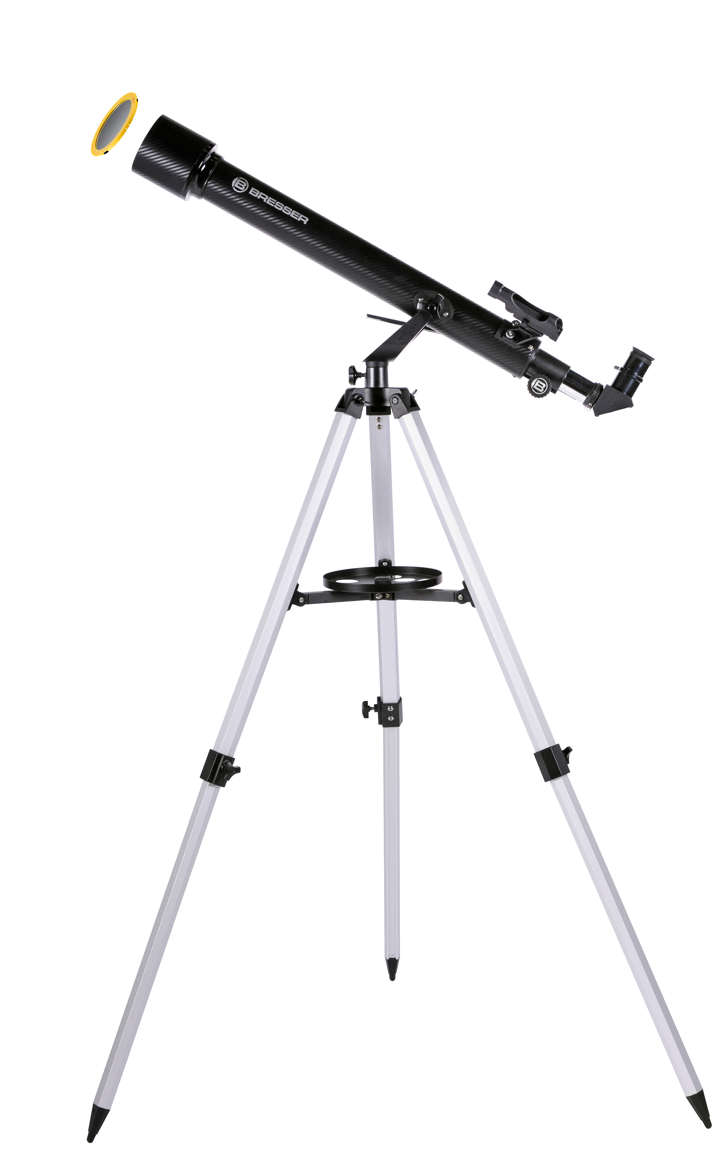 BRESSER Arcturus 60/700 AZ Refraktör Teleskop - Akıllı Telefon Adaptörlü ve Güneş Filtreli